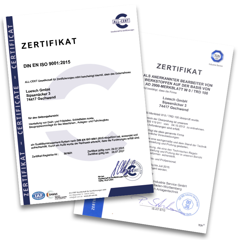 Zertifikate